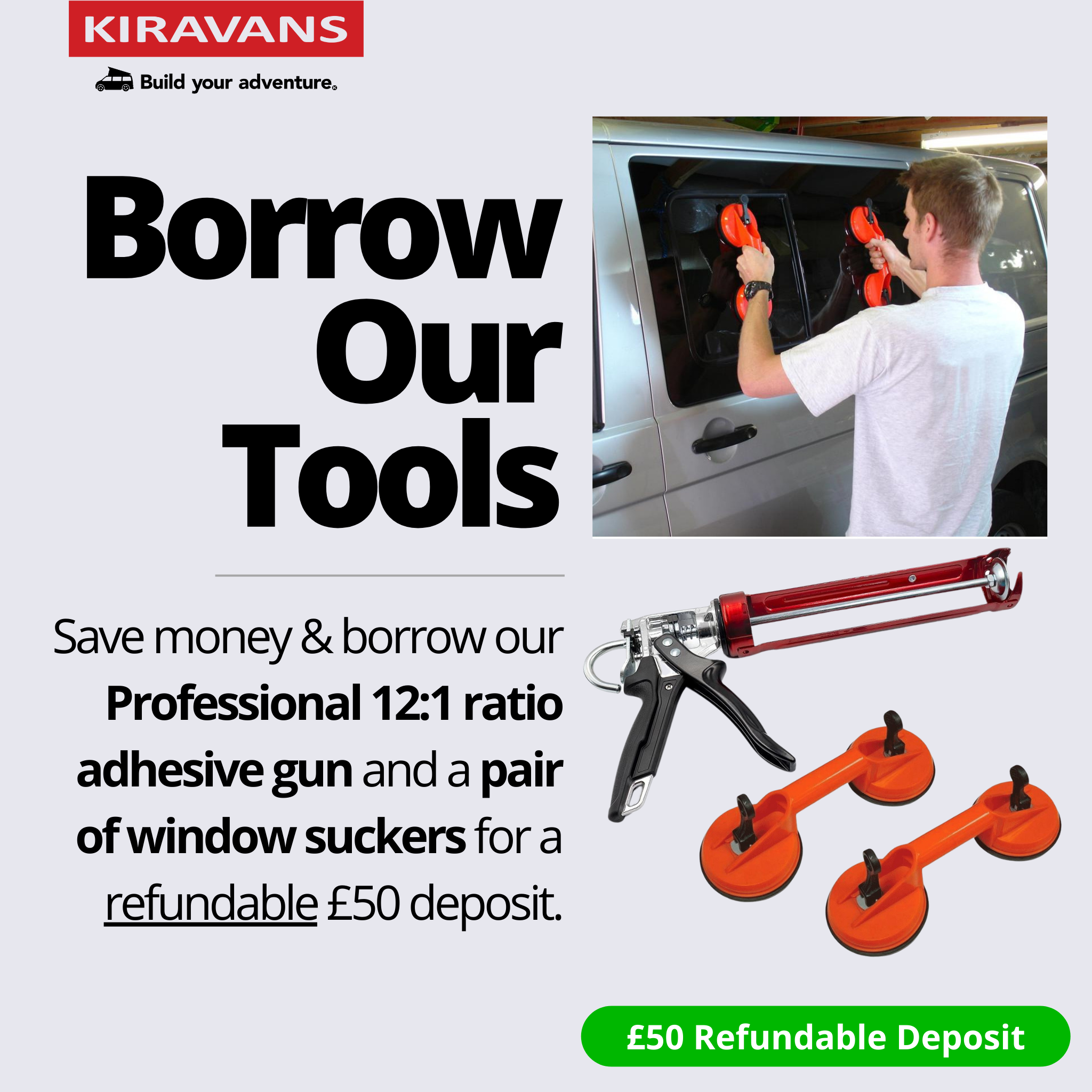 Borrow our Pro Window Fitting Tools  🚐🔧 (£50 Refundable Deposit)