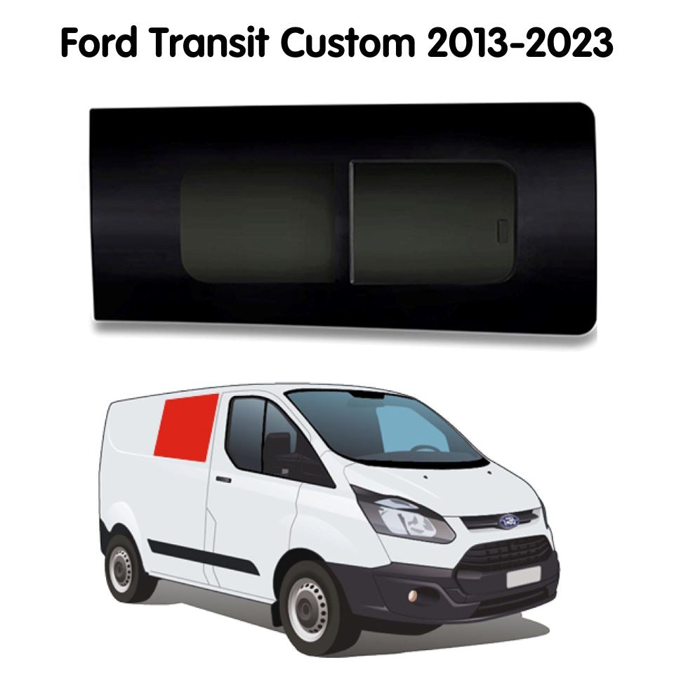 Right Opening Window Ford Transit Custom 2013-2023 Camper Glass by Kiravans 