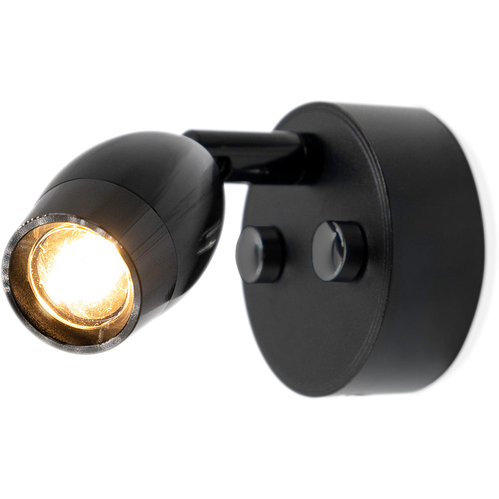 Black LED Tulip Spotlight with USB Spotlight - Dimmable, Touch On/Off (Warm White)