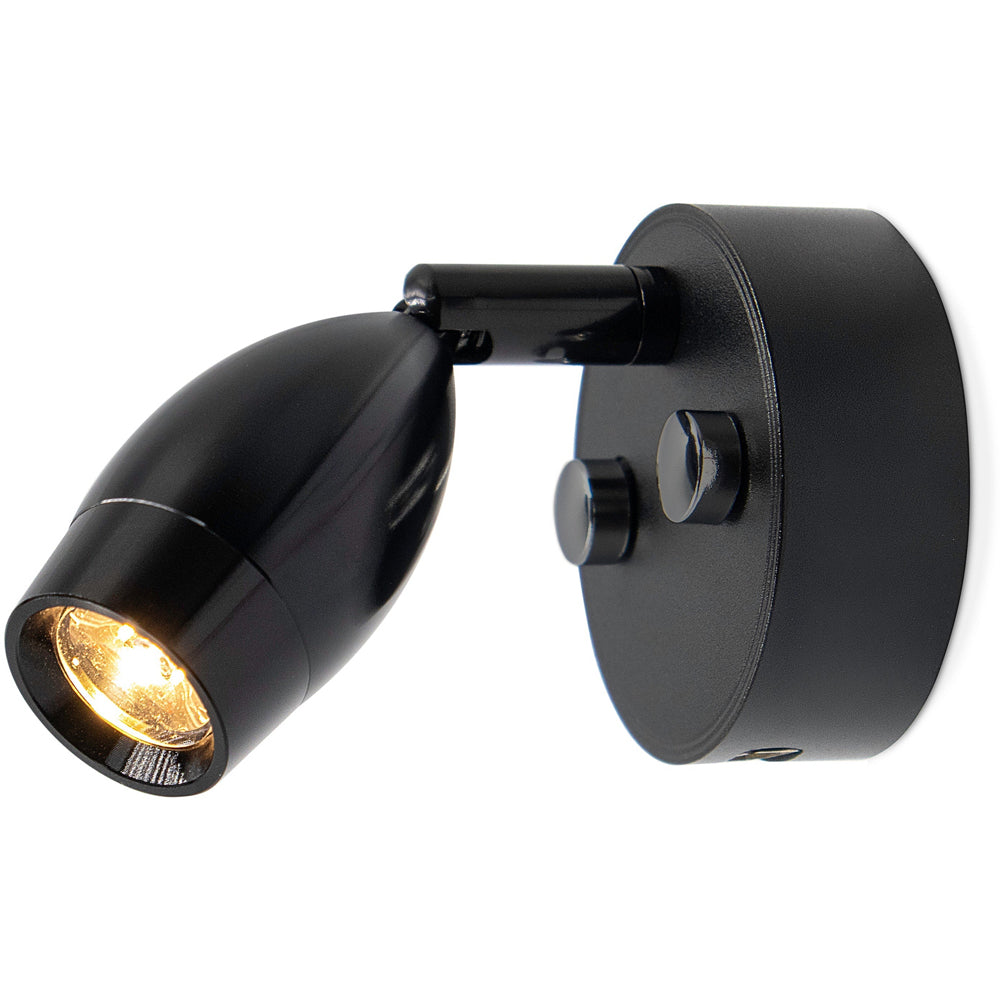 Black LED Tulip Spotlight with USB Spotlight - Dimmable, Touch On/Off (Warm White)