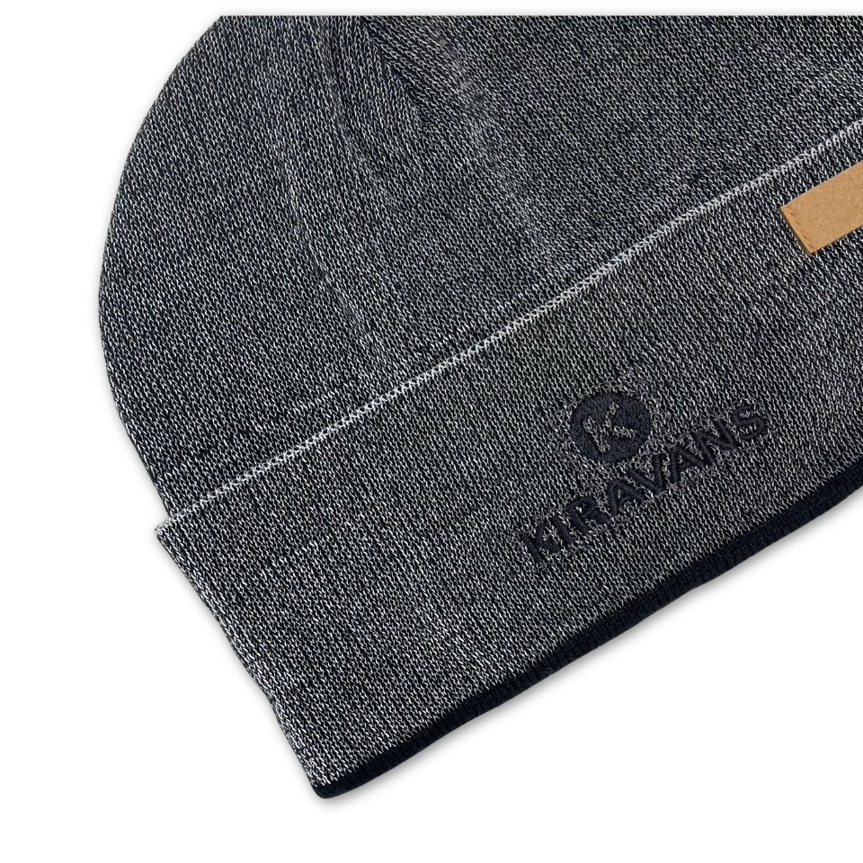 Kiravans Tuzo Black Reflective Beanie - To Stash In Your Side Pocket!