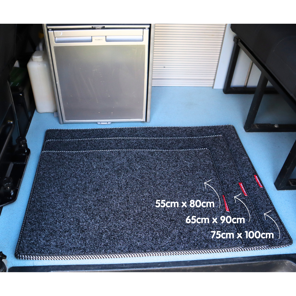 Campervan Living Area Carpet Mat in Anthracite (3 Sizes)