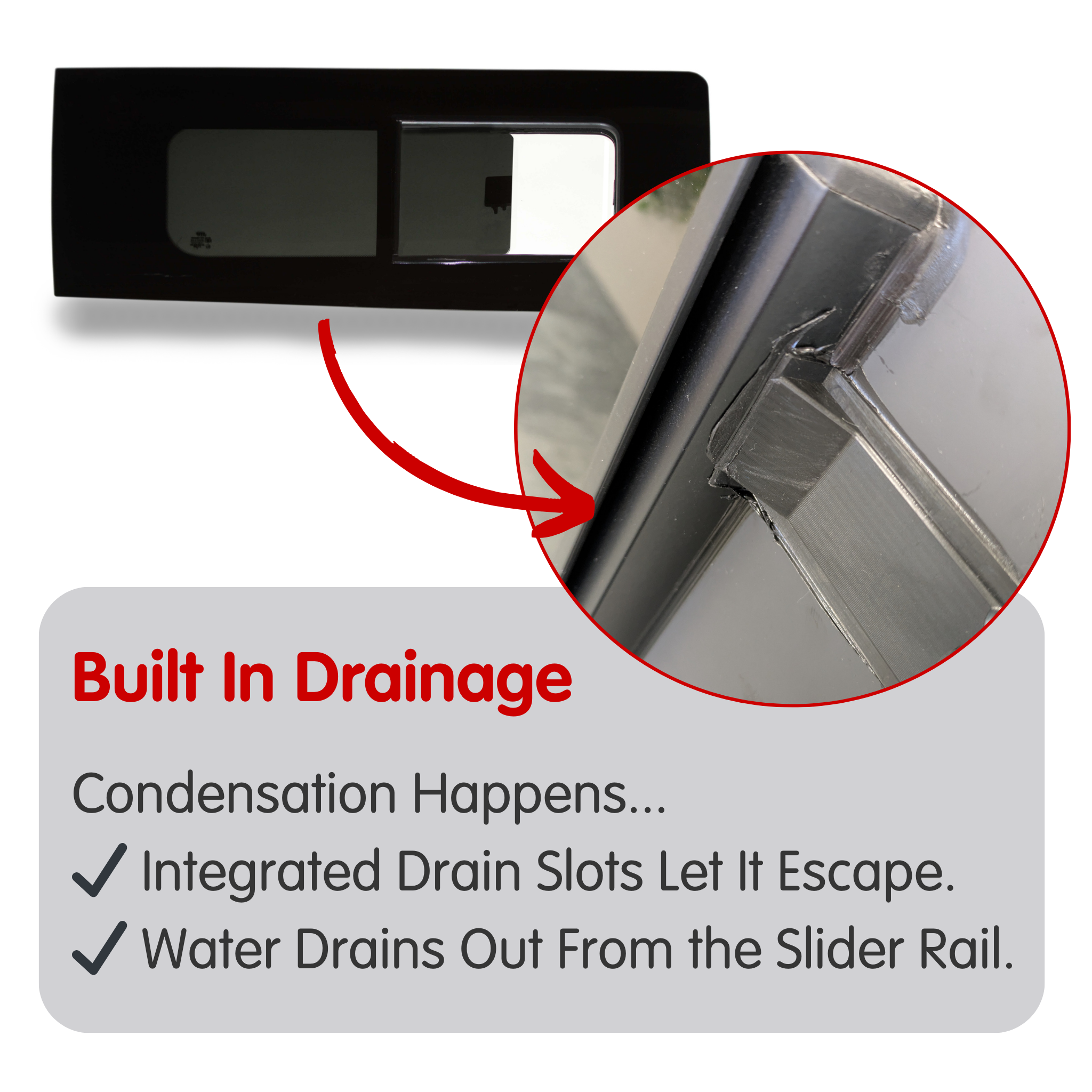 Pair of Opening Campervan Side Windows Bundle Transit Custom 2013-2023