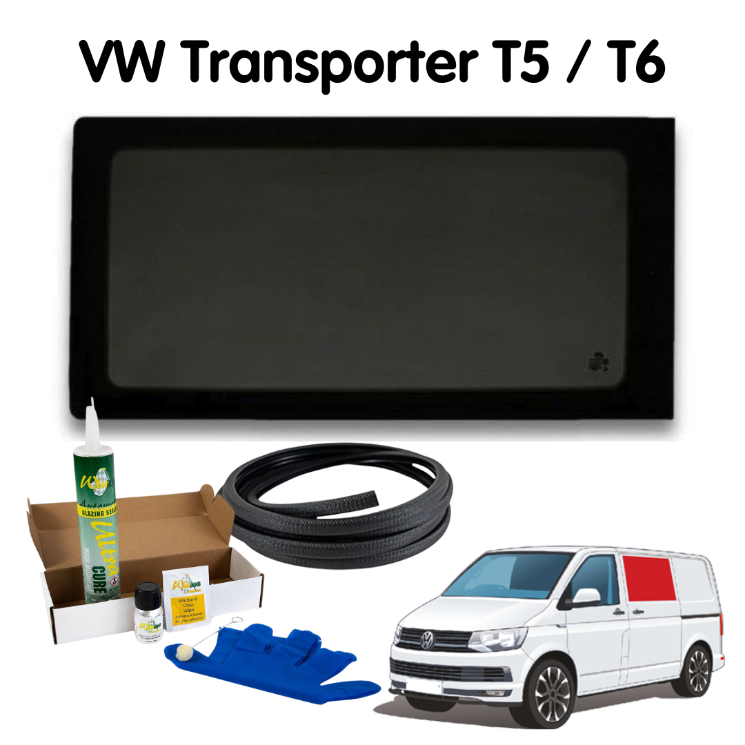 Left Fixed Window + Fitting Kit for VW T5 / T6