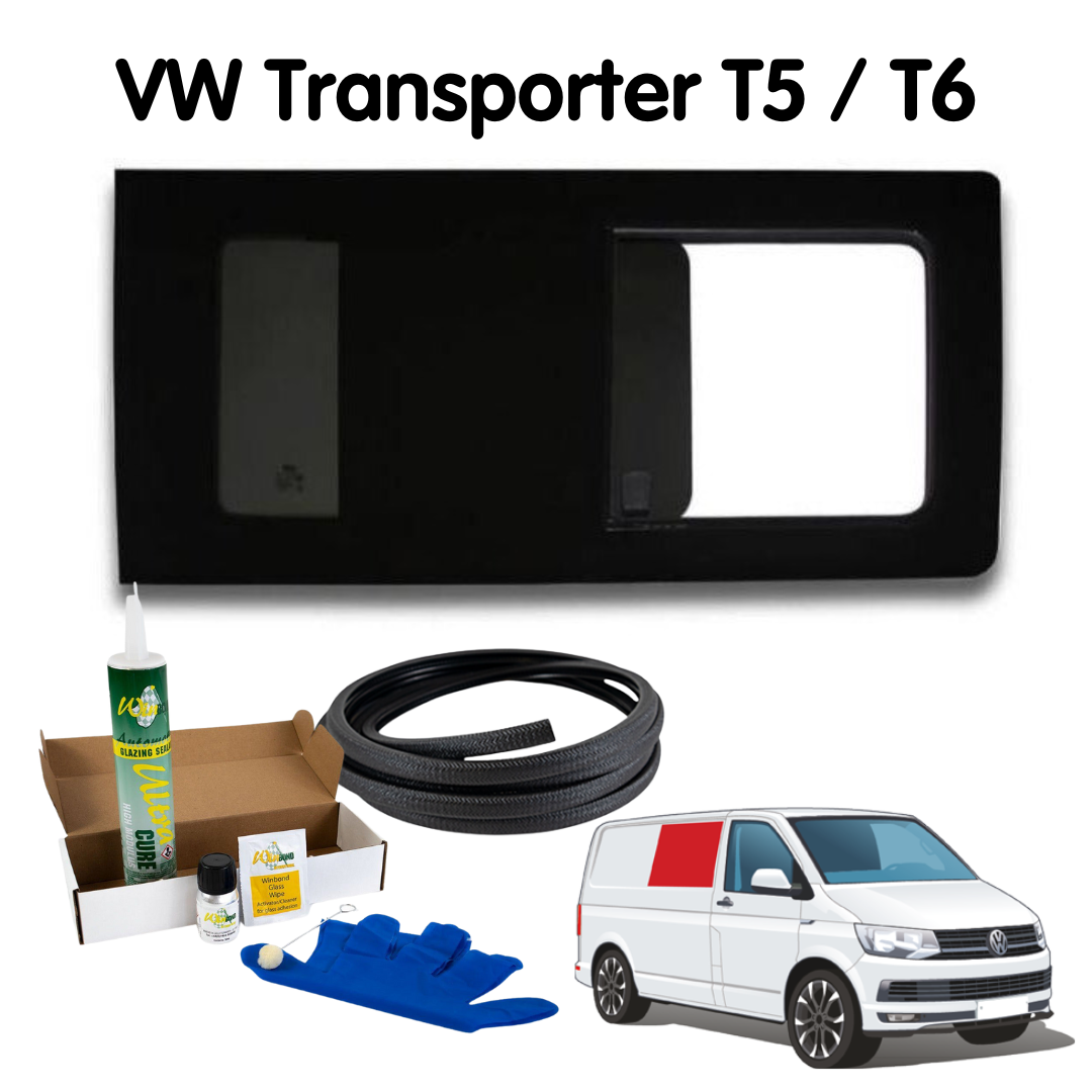 Right Opening Window + Fitting Kit for VW T5 / T6