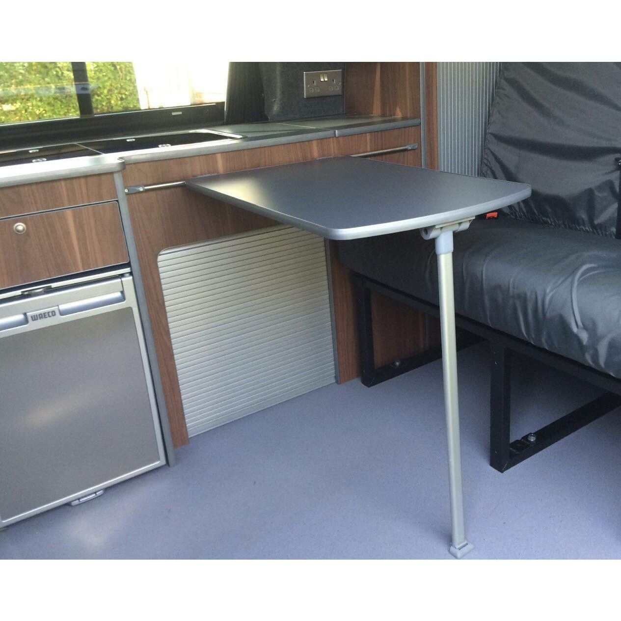 MARINE / CAMPERVAN FOLDING TABLE LEG AND Stainless & Ally RAIL