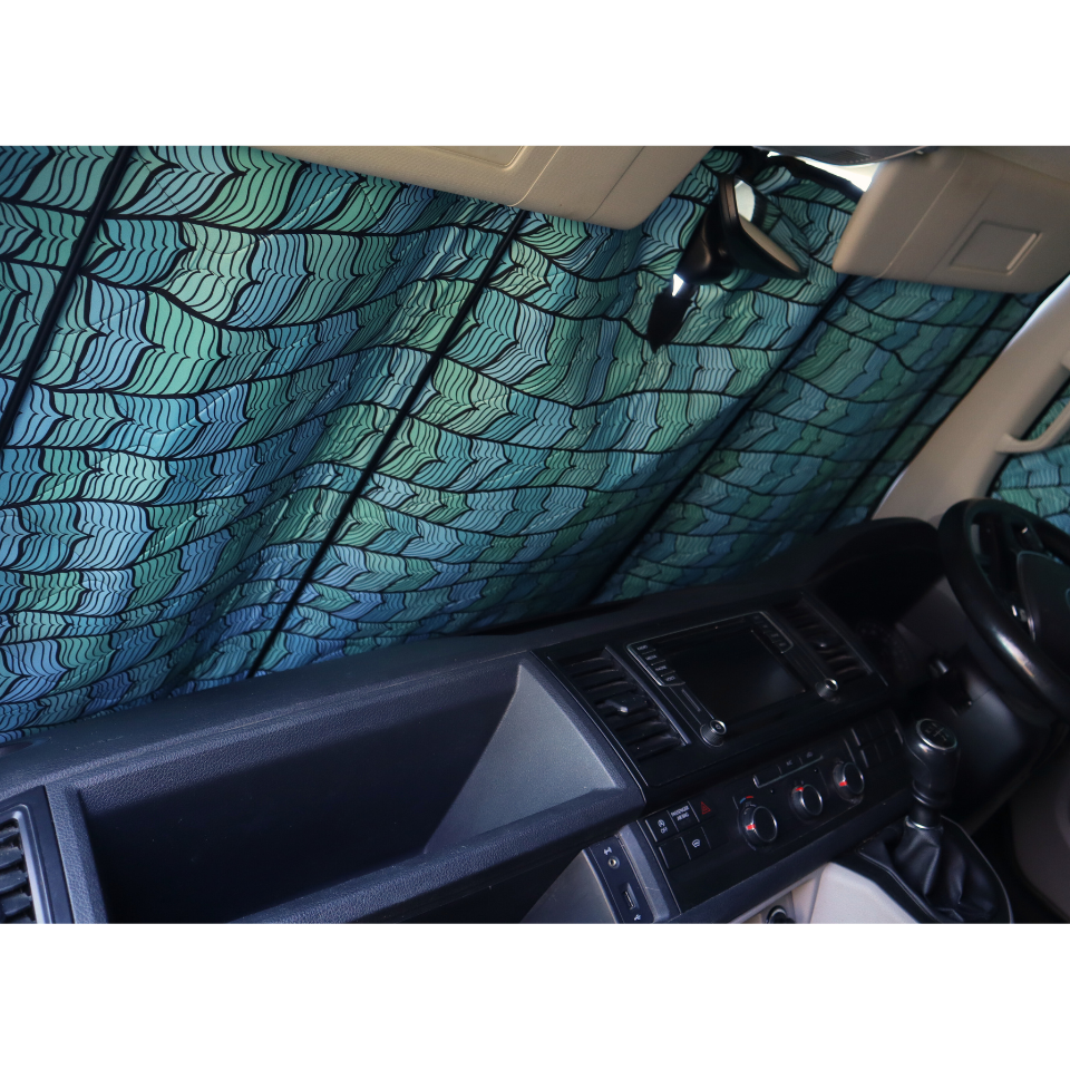 Internal Cab Silver Screens with Magnets for VW T5/6/6.1, Trafic, Transit Custom & PSA Vans — OCEAN WAVE