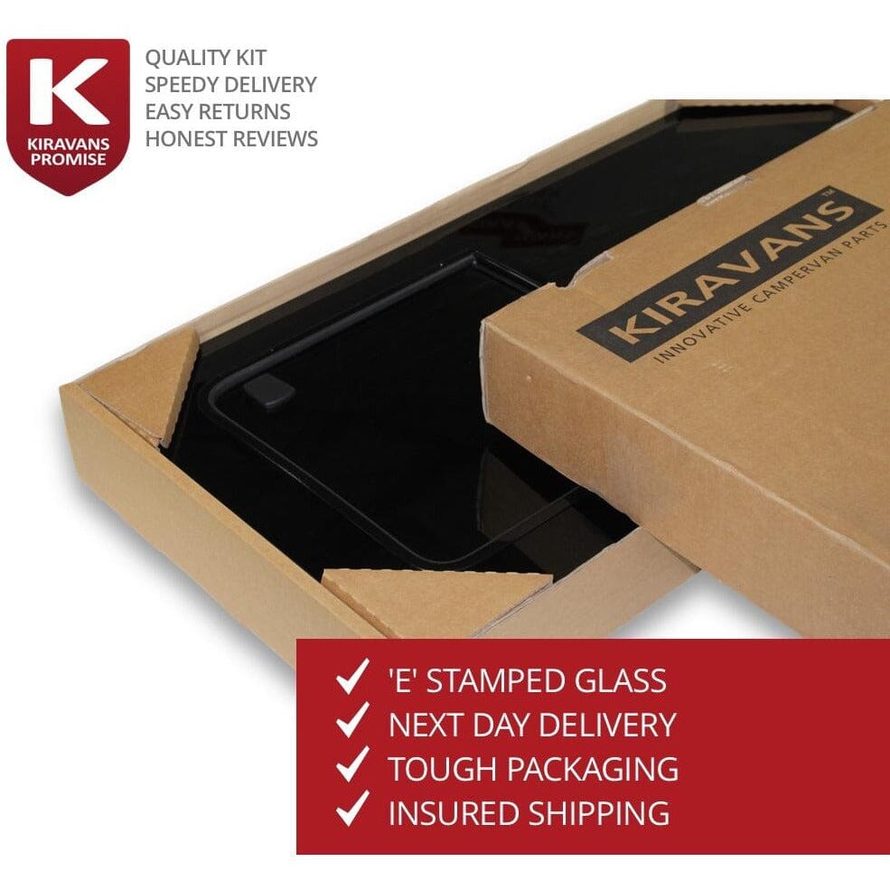 Left Rear Quarter Window for Vivaro 2019+ & Dispatch/Expert/ProAce 2016+ (MWB/LWB) Camper Glass by Kiravans 