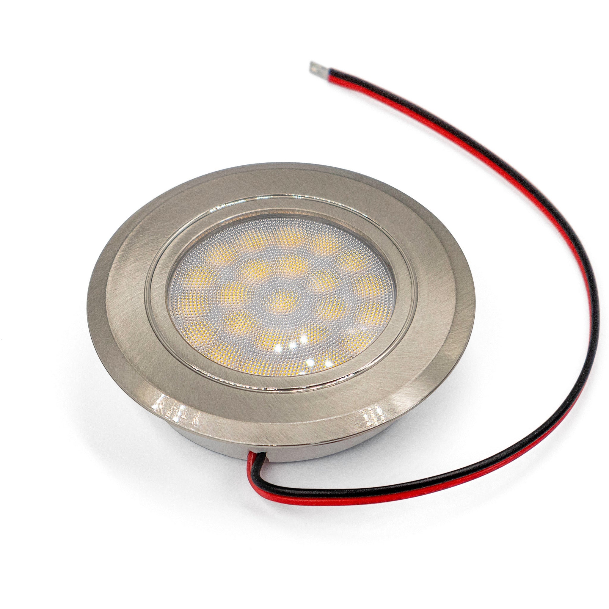 Brushed Nickel 3W 24 LED Recessed Downlight Dimmable Touch On Off