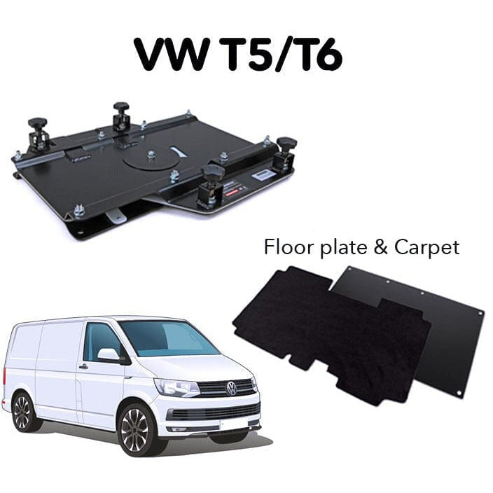 Kiravans VW T5/T6 Double Passenger Swivel + Floor & Carpet + RIB Singl