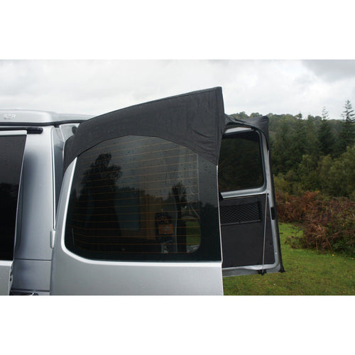 No Tailgate? No problem... Barn Door Campervan Awning for VW T5/T6